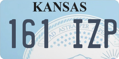 KS license plate 161IZP