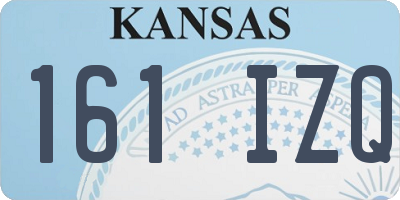 KS license plate 161IZQ
