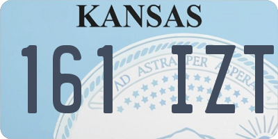 KS license plate 161IZT