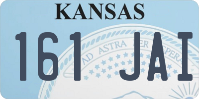 KS license plate 161JAI