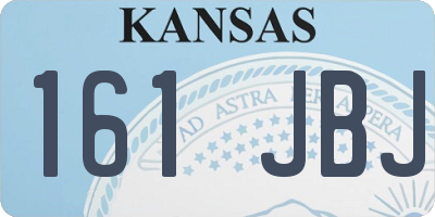 KS license plate 161JBJ