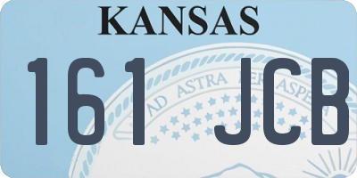 KS license plate 161JCB