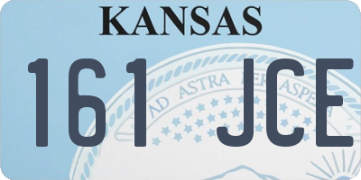 KS license plate 161JCE