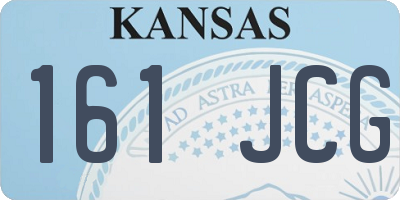 KS license plate 161JCG