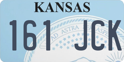 KS license plate 161JCK