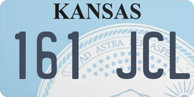 KS license plate 161JCL