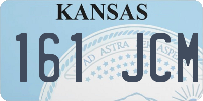 KS license plate 161JCM