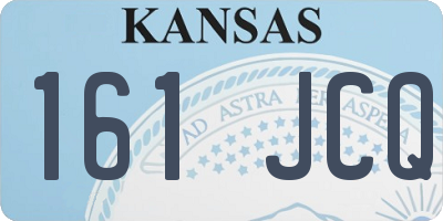KS license plate 161JCQ