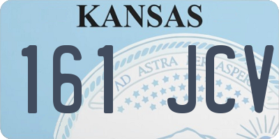 KS license plate 161JCV