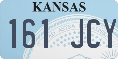 KS license plate 161JCY