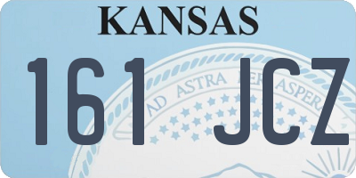 KS license plate 161JCZ