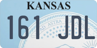 KS license plate 161JDL