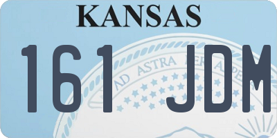 KS license plate 161JDM