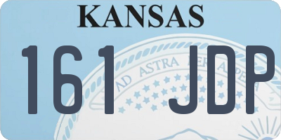 KS license plate 161JDP