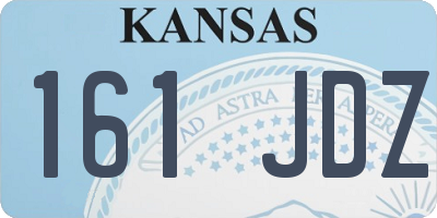 KS license plate 161JDZ