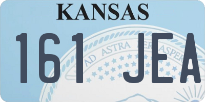 KS license plate 161JEA