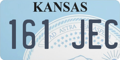 KS license plate 161JEC