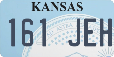 KS license plate 161JEH