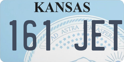 KS license plate 161JET