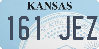 KS license plate 161JEZ