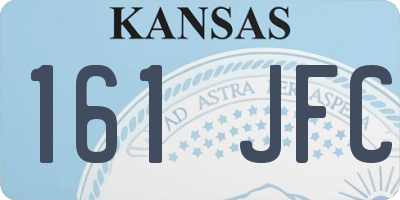 KS license plate 161JFC