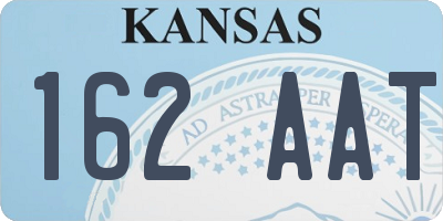 KS license plate 162AAT
