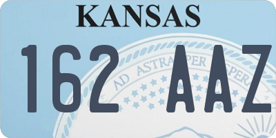 KS license plate 162AAZ