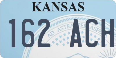 KS license plate 162ACH