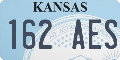 KS license plate 162AES