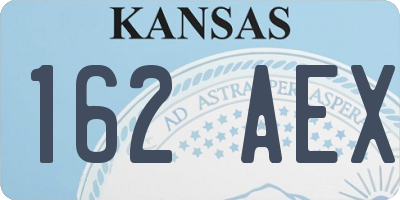 KS license plate 162AEX
