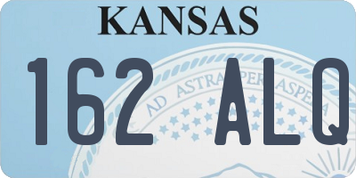 KS license plate 162ALQ