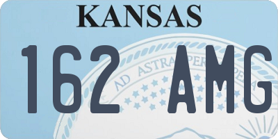 KS license plate 162AMG