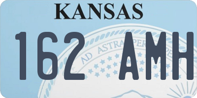 KS license plate 162AMH