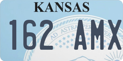 KS license plate 162AMX