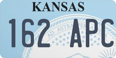 KS license plate 162APC
