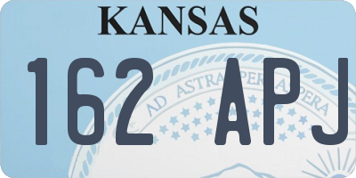 KS license plate 162APJ