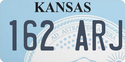 KS license plate 162ARJ