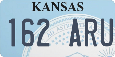 KS license plate 162ARU