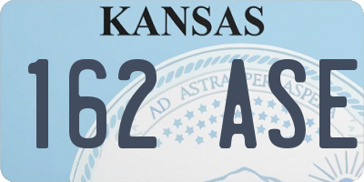 KS license plate 162ASE