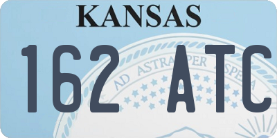 KS license plate 162ATC