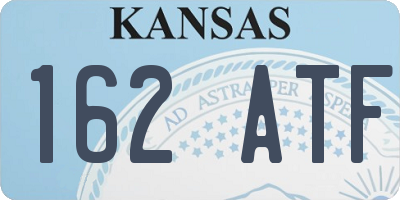 KS license plate 162ATF