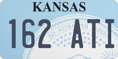 KS license plate 162ATI