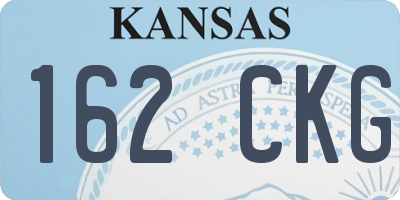 KS license plate 162CKG