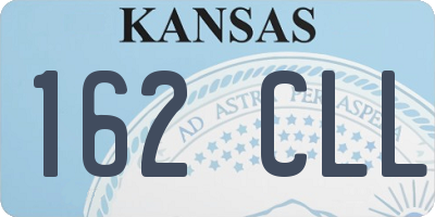 KS license plate 162CLL