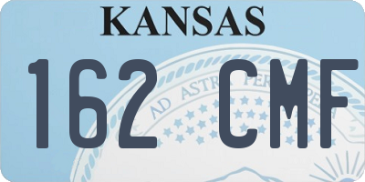 KS license plate 162CMF