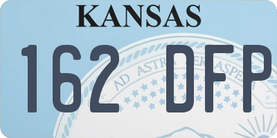 KS license plate 162DFP