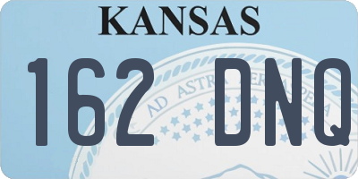 KS license plate 162DNQ
