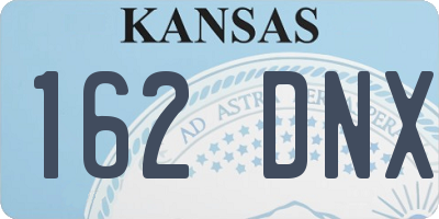 KS license plate 162DNX