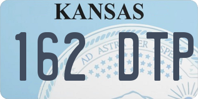 KS license plate 162DTP
