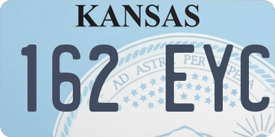 KS license plate 162EYC